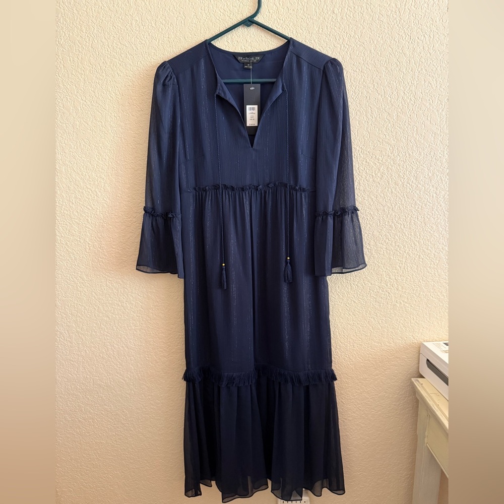 NWT Rachel Zoe - Midnight Blue Midi Dress - Size XS